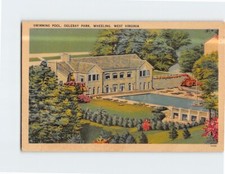 Postcard Swimming Pool Oglebay Park Wheeling West Virginia USA picture