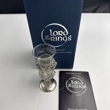 Royal Selangor Lord of the Rings Shot Glass Hobbit Pewter 2001 NIB picture