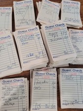 ORDER UP 1998 Used vintage Guest Check restaurant food ticket orders, receipts picture