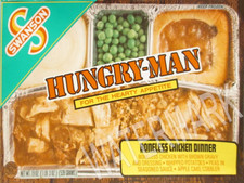 1970s Swanson TV DINNER Hungry Man BONELESS CHICKEN Metal Fridge Magnet 3x4 7694 picture