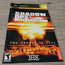 Shadow Ops: Red Mercury (Microsoft Xbox, 2004) Instruction Booklet Only picture