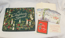 Vintage MCM The Christmas Special Norcress Card Box with Cards & Envelopes picture