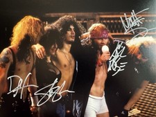 GUNS N ROSES Autographed 8x10 photo AXL Slash Duff Matt Sorum W COA G2U picture