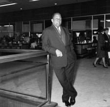 Sir Learie Constantine leaving London Airport for Lagos 20th Janua- Old Photo 2 picture