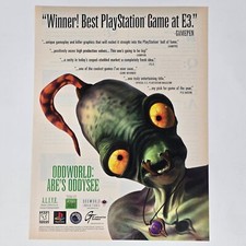 Oddworld Abe's Oddysee PlayStation 1 PS1 Winner Print Ad/Poster Promo Art picture