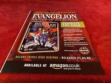 PADA11 ADVERT 11X9 NEON GENESIS EVANGELION DEATH & REBIRTH MANGA picture