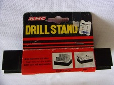 Vintage NOS KMC Kmart 29 Drill Bits Stand Holder Sizes 1/16-1/2 Black Plastic picture