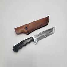 El Matador's Handcrafted Tracker Knife - 440c Stainless Steel With Wood Handle. picture