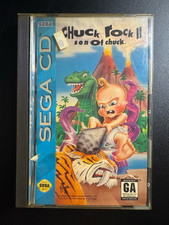 Chuck Rock II Son of Chuck Sega CD CIB Complete Long Box Manual Disc picture