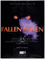 Fallen Haven - PC Strategy Video Game - Vintage Original 1997 Ad Promo 90s Art picture