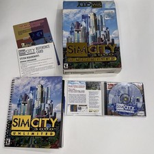 Sim City 3000 Unlimited PC Game BOX AND MANUAL COMPLETE WIN 95/98 picture