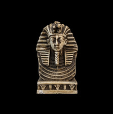 Egyptian Artifacts Rare Authentic Pharaonic Bust Statue Pharaoh Tutankhamun BC picture