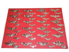 Modern USAF Air Force Badges Wings Pilot Aircrew Pins Insignia Display Board picture
