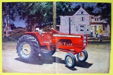 Vintage 1964 Allis Chalmers One Ninety tractor Ephemera Art Decor 60's 2 page Ad picture