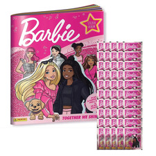 Barbie Panini 2023 Collection Sticker Album + 50 Pack COMBO picture