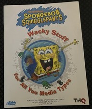 SpongeBob SquigglePants uDraw Wii Press Media Kit THQ RARE picture