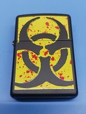 Zippo 24330 Hazardous Biohazard Black Matte picture