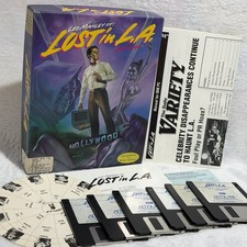 Les Manley Lost in L.A.⭐️Complete CIB⭐️Big Box IBM PC  3.5
