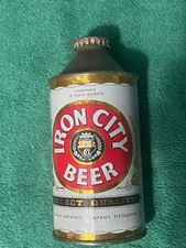 Iron City Beer cone top beer can USBC # 170-01 picture