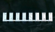 1950s-60s Chrysler Trunk Script OEM Stamped PT 2094225-SN1 Emblem EUC Excellent  picture