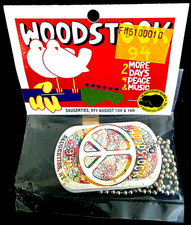 *SEALED* Woodstock Official 1994 Dog Tags  25th Anniv 