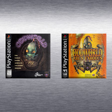 Oddworld Abe's Oddysee / Exodus, Game Box Art *PS1* High Quality Magnet / Set picture