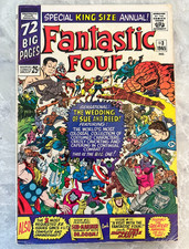 Fantastic Four Annual #3 1965 Reed & Sue Wedding Key Stan Lee Jack Kirby Marvel picture