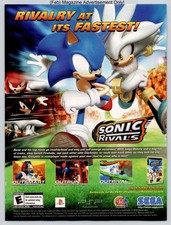 Sonic Rivals PSP Sega Shadow Silver Knuckles Speed Racing 2007 Advertisement picture