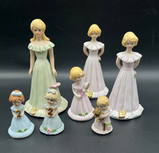 ENESCO Growing Up Birthday Girls Porcelain Figurines picture