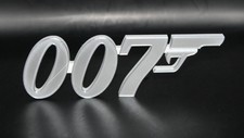 007 James Bond 3D printed Logo Sign Wall Desk Shelf Art picture