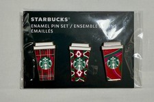 Starbucks Pins Enamel Set of 3 Europe Holiday 2023 Christmas Limited Edition New picture