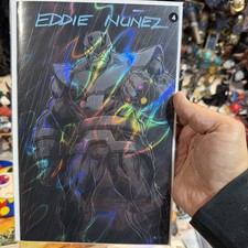 Eddie Nunez Shadow Rain Art Sketch Book SIGNED w/ COA  #4 of 10 B&W Thanos picture