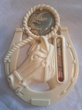 Vintage Rare Horse Celluloid Thermometer - Long Beach California picture