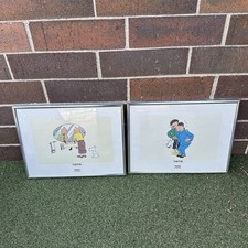 Pair Of Moulinsart Tintin Prints Litho Art Le Lotus Bleu picture