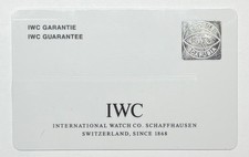 IWC IW326501 Pilot's Mark XVII Warranty Certificate Guarantee 2012 5 Serial Cert picture