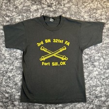 Vintage 3rd Battalion 321st Field Artillery Regiment TShirt Fort Sill OK 1991 picture