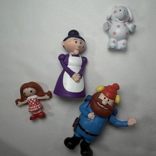 Rudolph the Red Nosed Reindeer Yukon Cornelius 3.25” + Elephant, Doll, Ms Claus picture