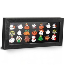 5x11 Enamel Pin Display Frame, Shadow Box, Wall & Desktop Display | Fit picture