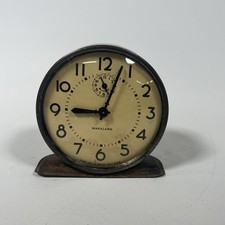Vintage Waralarm clock 1944 Westclox Black Metal - For Parts picture