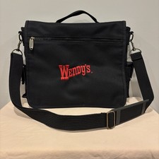 Vintage 2000s Wendy’s Laptop Corporate Messenger Bag Fast Food Restaurant RARE picture