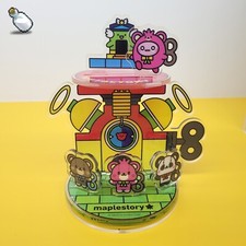 MapleStory MapleCon 2024 Rotating Acrylic Stand Pinkbean&Friends, Exclusive Rare picture