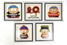 NICE Vintage Lot of 5 ~ 1998 Comedy Central ~ South Park Carnival Prize 8x8” picture