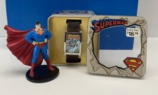 Rare Vtg 90’s Armitron Superman Watch Action Comics #1 Cover Art Original Tin picture