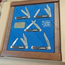 Schrade 5 Piece Great American Display Set 1981 All Original picture
