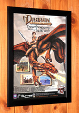 1999 Drakan Order of the Flame PC Windows Mini Ad Poster Ad Page Framed picture