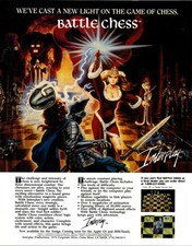 Battle Chess Interplay Productions Corporate Dr Costa Mesa CA 1988 Amiga Ad TB9 picture