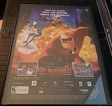 The Incredibles Rise Of The Underminer Video Game Print Ad 2005 Framed 8.5X11 picture