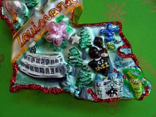 Christopher Radko Louisiana Pelican State Glass Ornament picture