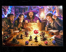 Fantasy RPG Gaming Postcard – D&D Inspired Tabletop Adventure Art 4x6 picture