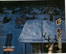 1996 SMIRNOFF Vodka landing strip on roof for Santa Claus  Vintage Print Ad picture
